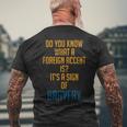 Bravery Foreign Accent Foreign Accent Motivational Men's T-shirt Back Print Gifts for Old Men