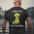 Brazilian Jiu-Jitsu Bjj Armbar T-Rex Dinosaur Men's T-shirt Back Print Gifts for Old Men