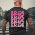 Bride I Do Crew Retro Bachelorette Party Bride Bridesmaids Men's T-shirt Back Print Gifts for Old Men