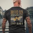 Brood Xix Reemergence Tour 2024 Periodical Cicada Concert Men's T-shirt Back Print Gifts for Old Men
