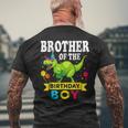 Brother Of The Birthday Boy T-Rex Rawr Dinosaur Men's T-shirt Back Print Gifts for Old Men