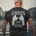 My Brother Is My Guardian Angel In Heaven Memory Memorial Men's T-shirt Back Print Gifts for Old Men