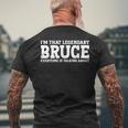 Bruce Surname Team Family Last Name Bruce Men's T-shirt Back Print Gifts for Old Men