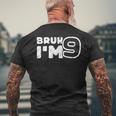 Bruh I'm 9 It's My 9Th Birthday 9 Year Old Birthday Men's T-shirt Back Print Gifts for Old Men