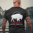 Buffalo New York Solar Eclipse Totality April 8 2024 Men's T-shirt Back Print Gifts for Old Men