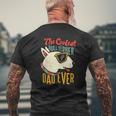 Bull Terrier Dog Lover Coolest Dad Mens Back Print T-shirt Gifts for Old Men