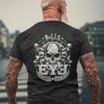 Bulls Eye & Skull Retro Dartboard 180 Dart T-Shirt mit Rückendruck Geschenke für alte Männer