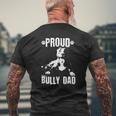 Bully Dad American Bully Pitbull Dog Owner Mens Back Print T-shirt Gifts for Old Men