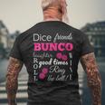 Bunco Dice Good Times Men's T-shirt Back Print Gifts for Old Men