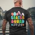Bunny Egg Hunt Matching Group Easter Squad Men's T-shirt Back Print Gifts for Old Men