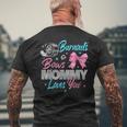 Burnouts Or Bows Mommy Loves You Gender Reveal Party Men's T-shirt Back Print Gifts for Old Men