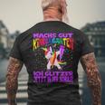 Bye Bye Kindergarten Ich Glitzer Jetzt In Der Schule T-Shirt mit Rückendruck Geschenke für alte Männer