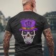 Cabo San Lucas Sugar Skull & Hat Souvenir Men's T-shirt Back Print Gifts for Old Men
