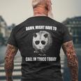 Might Have To Call In Thicc Today Opossum Meme Vintage Men's T-shirt Back Print Gifts for Old Men