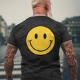 Camisa Sonriente Amarilla De Los Años 70 Cara Sonriente Linda Y Feliz Paz Camiseta Hombre Estampado Espalda Regalos para ancianos