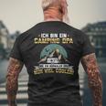 Camper Grandpa Camping Camper Caravan T-Shirt mit Rückendruck Geschenke für alte Männer