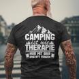 Camping Bier Spruch Wohnwagen Papa Opa Hobbycamper Camper T-Shirt mit Rückendruck Geschenke für alte Männer