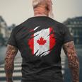 Canada Canadian Flag Vintage T-Shirt mit Rückendruck Geschenke für alte Männer