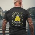 I Cant Beelieve It Is 100 Days 100 Days Of School Mens Back Print T-shirt Gifts for Old Men