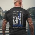 I Cant Fix Stupid But I Can Cuff It Police Men's T-shirt Back Print Gifts for Old Men