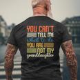 You Can't Tell Me What To Do Granddad Grandpa Mens Back Print T-shirt Gifts for Old Men