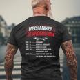 Car Mechanic Geselle Meister T-Shirt mit Rückendruck Geschenke für alte Männer