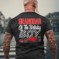 Car Racing Granddad Of The Birthday Boy Formula Race Car Men's T-shirt Back Print Gifts for Old Men