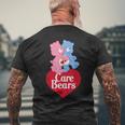 Care Bears Love-A-Lot Bear & Grumpy Valentine Hug Logo Men's T-shirt Back Print Gifts for Old Men