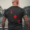 Carte À Jouer As De Carreau Carnaval Costume Poker T-shirt imprimé au dos Cadeaux pour les vieillards