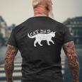 Cat Dad Mens Back Print T-shirt Gifts for Old Men