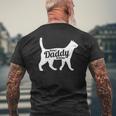 Cat Daddy Dad Pet Lover Fathers Day Men Tee Mens Back Print T-shirt Gifts for Old Men