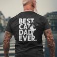 Cat Daddy Father Best Cat Dad Ever Mens Back Print T-shirt Gifts for Old Men