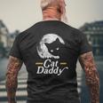 Cat Daddy Vintage Eighties Style Cat Retro Full Moon Mens Back Print T-shirt Gifts for Old Men