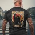 Catzilla Retro T-Shirt mit Rückendruck Geschenke für alte Männer