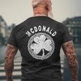 Celtic Theme Mcdonald Irish Family Name Men's T-shirt Back Print Gifts for Old Men