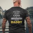 Chad My Favorite People Call Me Daddy Mens Back Print T-shirt Gifts for Old Men