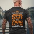 Chefateratertag Papa T-Shirt mit Rückendruck Geschenke für alte Männer