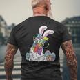 Chicken Egg Hunting Easter Bunny Ears Farm Animal Spring Men's T-shirt Back Print Gifts for Old Men