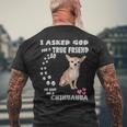Chihuahua Techichi Dog Lovers Cute Chihuahua Mom Men's T-shirt Back Print Gifts for Old Men