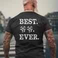 Chinese Best Grandpa Ever Awesome Grandfather Mens Back Print T-shirt Gifts for Old Men