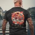 Chinese Lunar New Year Dragon Traits 2024 Year Of The Dragon Men's T-shirt Back Print Gifts for Old Men