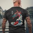 Chinese New Year 2024 Dragon Great Wave Year Of The Dragon Men's T-shirt Back Print Gifts for Old Men