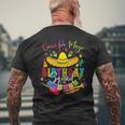Cinco De Mayo Birthday Squad Cool Mexican Matching Family Men's T-shirt Back Print Gifts for Old Men
