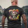 Cinco De Mayo Chihuahua Dog Mexican Sugar Skull Sombrero Men's T-shirt Back Print Gifts for Old Men