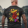 Cinco De Mayo Fiesta Surprise Camisa 5 De Mayo Viva Mexico Men's T-shirt Back Print Gifts for Old Men