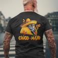 Cinco De Mayo Mexican Fiesta 5 De Mayo Taco Cat Men's T-shirt Back Print Gifts for Old Men