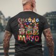 Cinco De Mayo Mexican Gnome Fiesta 5 De Mayo Mexican Day Men's T-shirt Back Print Gifts for Old Men