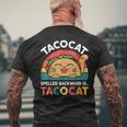 Cinco De Mayo Taco Ca Spelled Backward Tacocat Men's T-shirt Back Print Gifts for Old Men