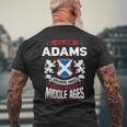 Clan Adams Scottish Surname Family Reunion Scotland Mens Back Print T-shirt Gifts for Old Men