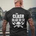 Clash Skull And Bolt Mens Back Print T-shirt Gifts for Old Men